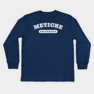 Metiche University - grunge design Kids Long Sleeve T-Shirt